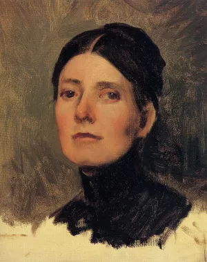 Portrait of Elizabeth Boott by Frank Duveneck - Oil Painting Reproduction