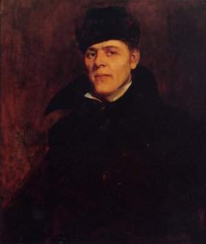 Portrait of Major Dillard H. Clark by Frank Duveneck Oil Painting