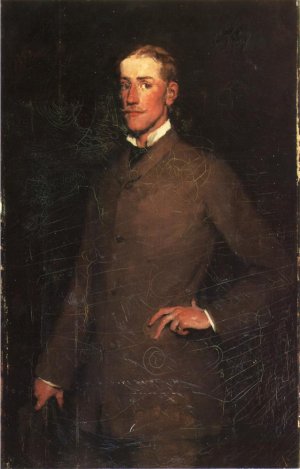 Portrait of Ralph Curtis Oil painting by Frank Duveneck