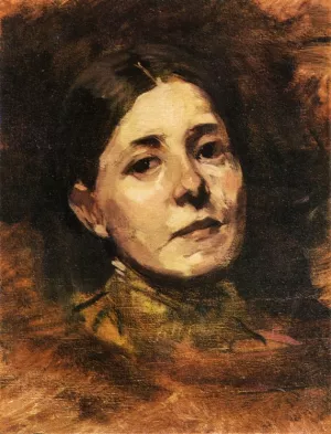 Portrait Sketch of Elizabeth Boott Oil painting by Frank Duveneck