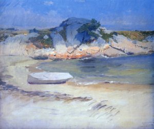 Sheltered Cove by Frank Duveneck Oil Painting