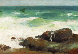 The New England Coast by Frank Duveneck Oil Painting