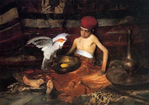 The Turkish Page by Frank Duveneck Oil Painting