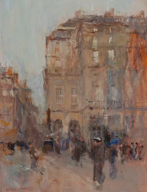 A Gray Day in Paris by Frank Edwin Scott Oil Painting