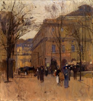 L'Odeon du Luxembourg by Frank Edwin Scott Oil Painting