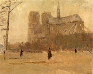 Notre Dame no. I by Frank Edwin Scott Oil Painting