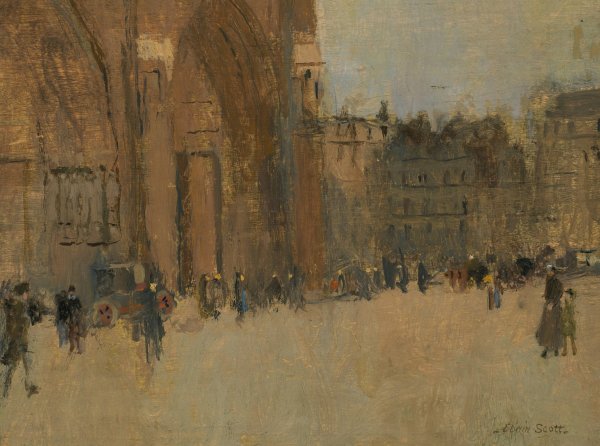 Notre Dame no. III by Frank Edwin Scott - Hand-Painted Oil Painting Reproduction