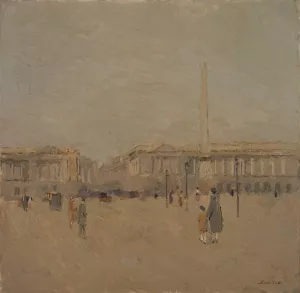 Place de la Concorde no. II by Frank Edwin Scott Oil Painting