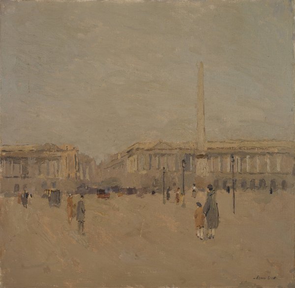 Place de la Concorde no. II by Frank Edwin Scott - Hand-Painted Oil Painting Reproduction