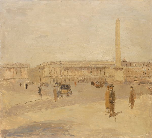 Place de la Concorde no. III by Frank Edwin Scott - Hand-Painted Oil Painting Reproduction