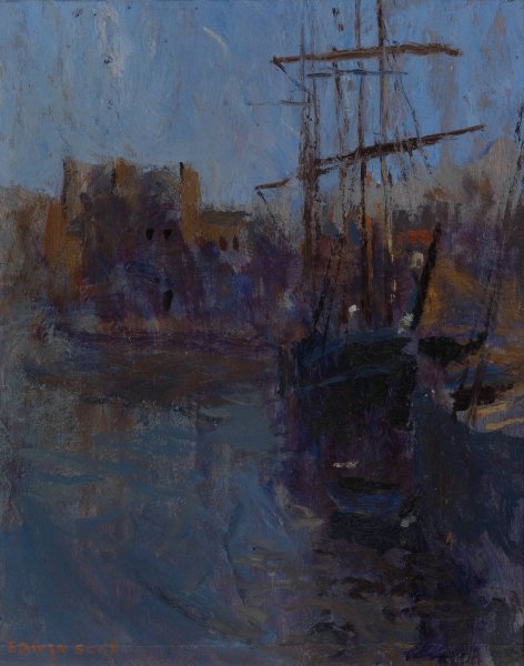 Porte de Cherbourg by Frank Edwin Scott - Hand-Painted Oil Painting Reproduction