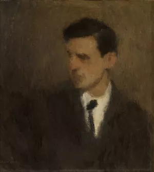 Portrait de Jeune Homme by Frank Edwin Scott Oil Painting