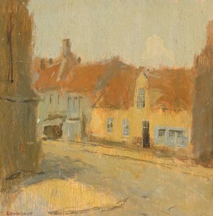 Rue de Village by Frank Edwin Scott Oil Painting