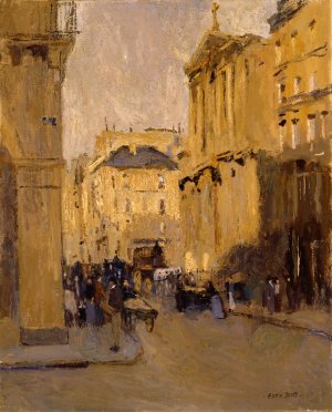 Saint Roche, Rue Saint Honore Oil painting by Frank Edwin Scott