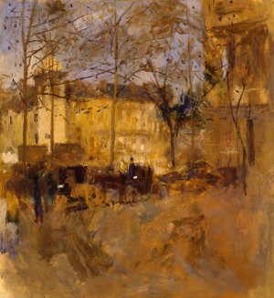 St. Germain des Pres no. III by Frank Edwin Scott Oil Painting
