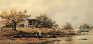 Delaware Coast Scene painting by Frank F. English