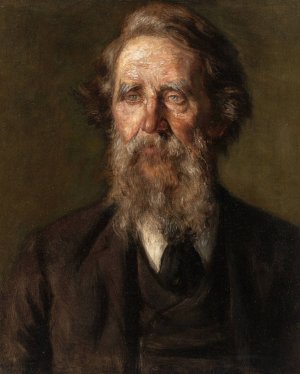 Portrait of an Elderly Bearded Man by Frank Hector Tompkins Oil Painting