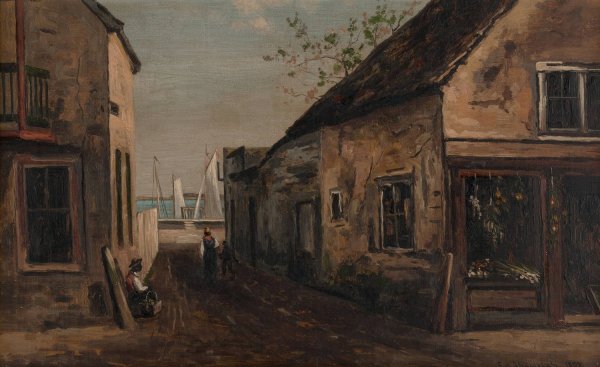 Baya Lane, St. Augustine, Florida  by Frank Henry Shapleigh - Hand-Painted Oil Painting Reproduction