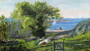Old Willow at Cohasset, Ma., 1880 Oil painting by Frank Henry Shapleigh