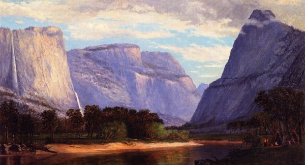 Main Product Photo of The Hetch Hetchy Valley on the Toulumne River, California Painting by Frank Henry Shapleigh