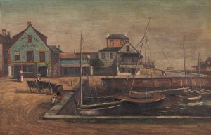 Vedder's Corner, St. Augustine, Florida by Frank Henry Shapleigh Oil Painting