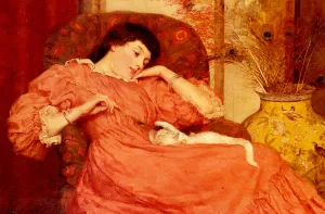 Indolence by Frank Markham Skipworth Oil Painting