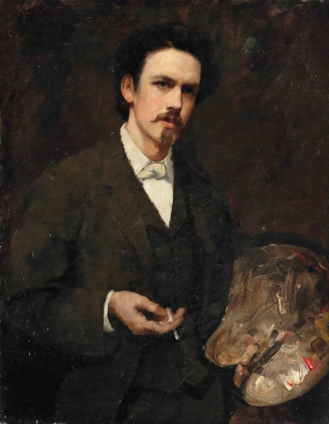 Portrait of Sir James Jebusa Shannon  by Frank Markham Skipworth - Hand-Painted Oil Painting Reproduction