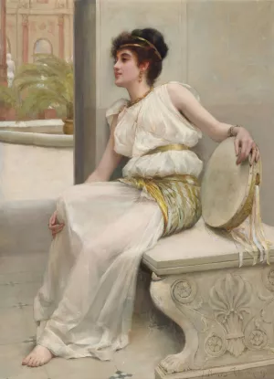 Zara, A Dancing Girl by Frank Markham Skipworth Oil Painting