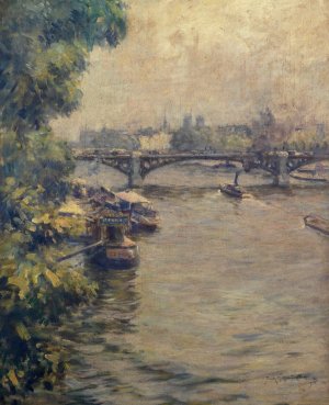Le pont du Carrousel by Frank Milton Armington Oil Painting