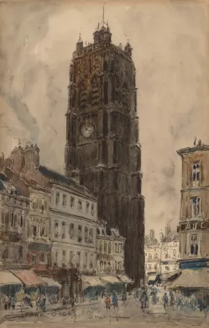 Dunkerque by Frank Myers Boggs Oil Painting