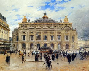 Grand Opera House, Paris by Frank Myers Boggs Oil Painting