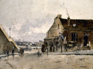La rue Beethoven, a Passy by Frank Myers Boggs Oil Painting