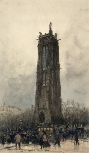 La tour Saint-Jacques by Frank Myers Boggs Oil Painting