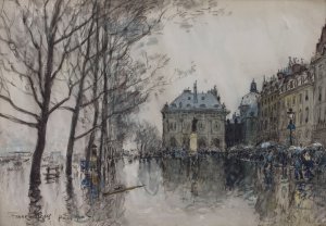 Le quai Malaquais by Frank Myers Boggs Oil Painting