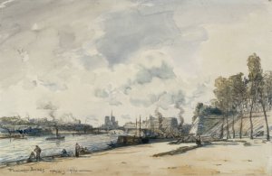 Les bords de la Seine et le Pont de Sully by Frank Myers Boggs Oil Painting