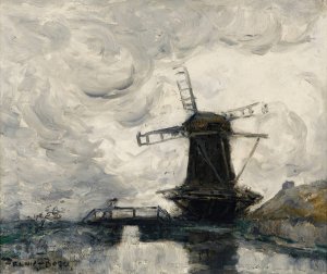 The Mill Oil painting by Frank Myers Boggs