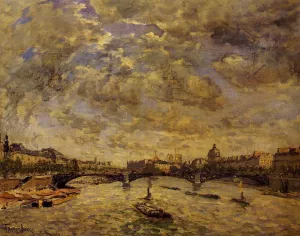 The Pont Carousel, Paris by Frank Myers Boggs Oil Painting