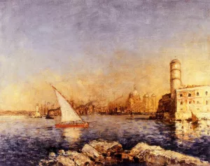 The Port of Marseille by Frank Myers Boggs Oil Painting