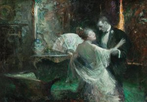 Dancers by Frank Street Oil Painting