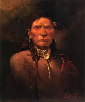 Chief Charlot by Frank Tenney Johnson Oil Painting