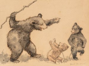 Adventures of a Teddy Bear III by Frank Ver Beck Oil Painting