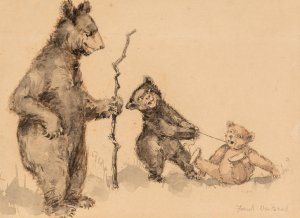 Adventures of a Teddy Bear IV by Frank Ver Beck Oil Painting