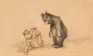 Adventures of a Teddy Bear V by Frank Ver Beck Oil Painting