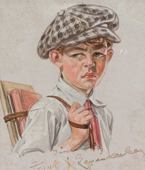 Hating School by Frank Xavier Leyendecker Oil Painting