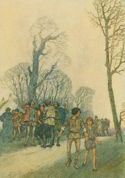 The ruffler put 'Jack'in Hugo's charge by Franklin Booth - Hand-Painted Oil Painting Reproduction