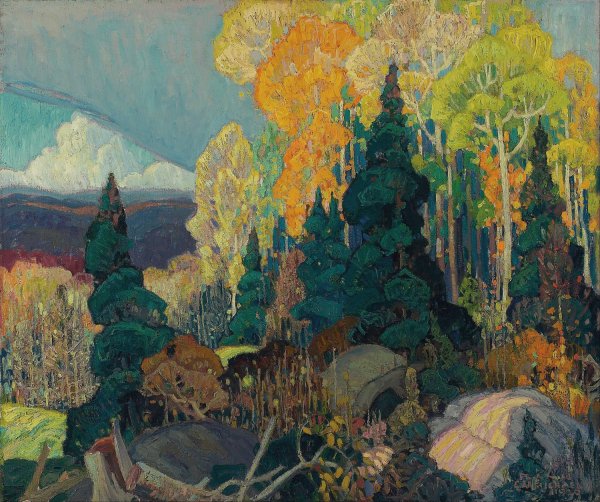 Main Product Photo of Autumn Hillside  Painting by Franklin Carmichael