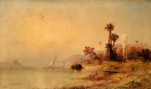 The Temple of Philae Oil painting by Franklin D. Briscoe
