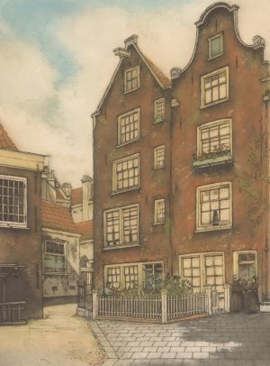 Bagijnhofje by Frans Everbag Oil Painting