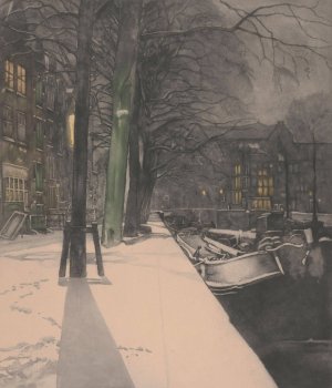 Prinsengracht by Frans Everbag Oil Painting