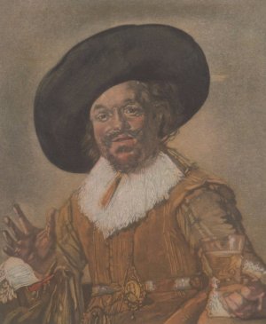 Vrolijke drinker by Frans Everbag Oil Painting